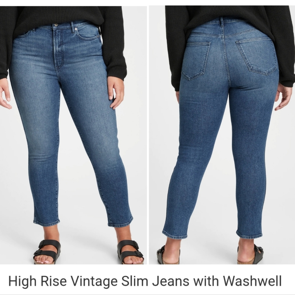🥳FINAL PRICE👍👖NWT‼️ GAP brand High Rise Vintage Slim Jeans